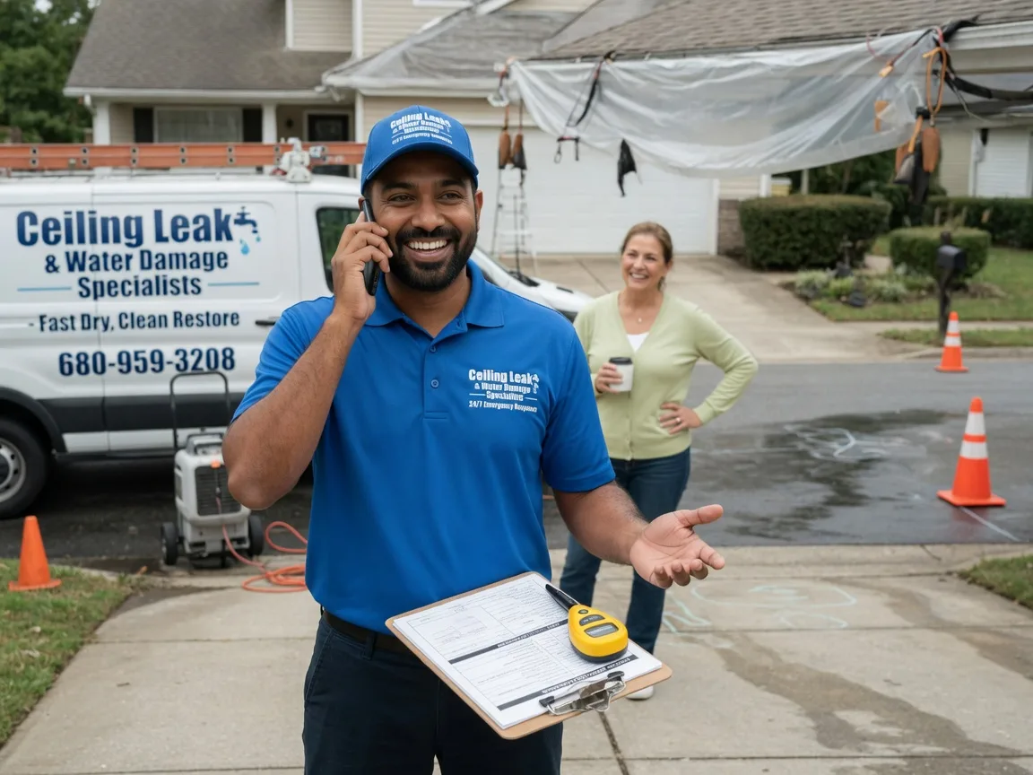Ceiling Leak Cleanup Tiltonsville, OH FAQs